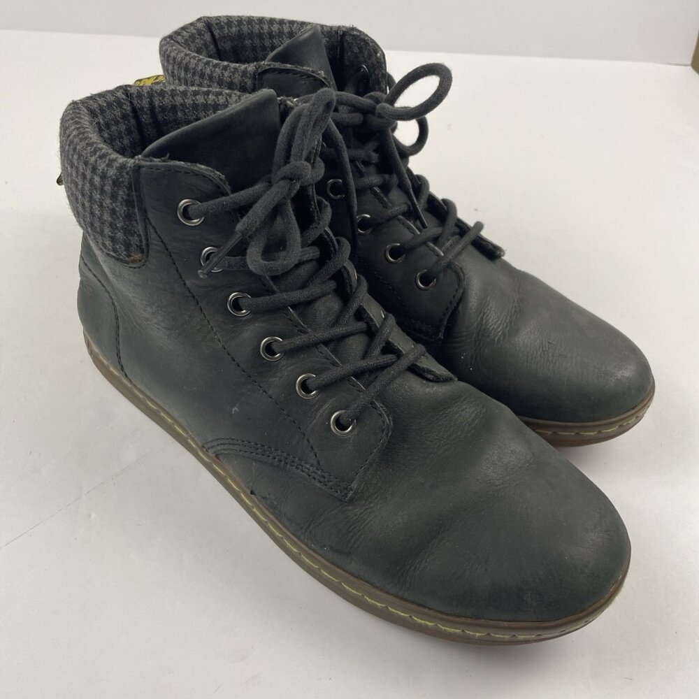 Dr Martens Maelly Padded Collar Ankle Boots Women’s 11 Black Leather Lace Up